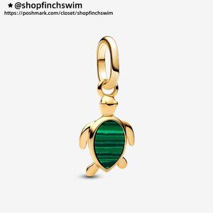 Pandora Green Turtle Mini Dangle Charm